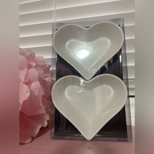 2-pcs Heart Shaped Decorative Bowl